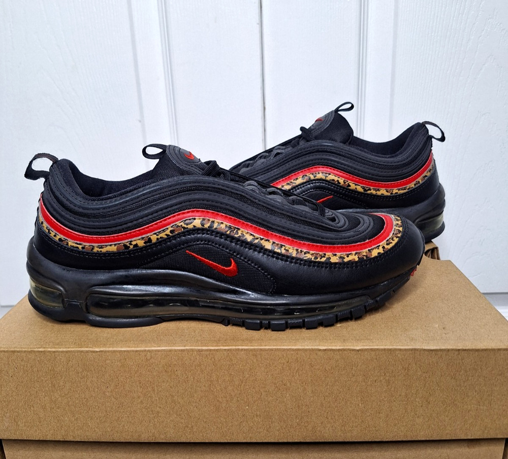 Nike Air Max 97 Leopard Pack Black BV6113-001 Womens Size 10